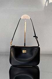 Okify Balenciaga Rodeo Sling Pochette In Black Bag 22x11.9x12.7cm  - 1