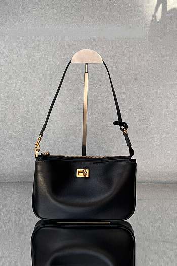 Okify Balenciaga Rodeo Sling Pochette In Black Bag 22x11.9x12.7cm 