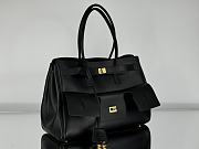 Okify Balenciaga Bel Air Large Carry All Bag in Black-Gold Hardware 37x26x17cm  - 4