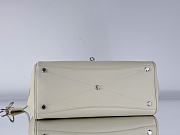 Okify Balenciaga Bel Air Large Carry All Bag in White-Silver Hardware 37x26x17cm  - 6