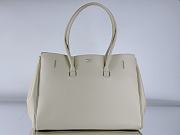 Okify Balenciaga Bel Air Large Carry All Bag in White-Silver Hardware 37x26x17cm  - 4