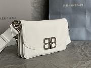 Okify Balenciaga Small BB Soft White Flap Bag 14x23x3cm  - 2