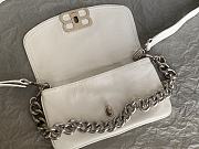 Okify Balenciaga Small BB Soft White Flap Bag 14x23x3cm  - 4