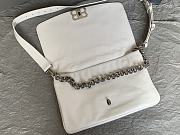 Okify Balenciaga Large BB Soft White Flap Bag 24x36x4cm  - 2