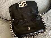 Okify Balenciaga Small BB Soft Black Flap Bag 14x23x3cm  - 3