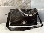 Okify Balenciaga Large BB Soft Black Flap Bag 24x36x4cm  - 1