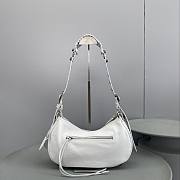 Okify Balenciaga Large Le Cagole Half Crescent White Bag 33x16x8.4cm - 4