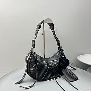 Okify Balenciaga Large Le Cagole Half Crescent Black Bag 33x16x8.4cm - 6