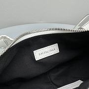 Okify Balenciaga Small Le Cagole Half Crescent White Bag 26x16x9.9cm - 4