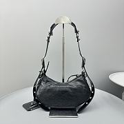 Okify Balenciaga Small Le Cagole Half Crescent Black Bag 26x16x9.9cm - 4