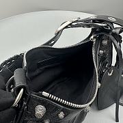 Okify Balenciaga Small Le Cagole Half Crescent Black Bag 26x16x9.9cm - 3