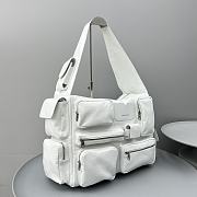 Okify Balenciaga Superbusy Large Sling Bag In White 40x28x18cm  - 4