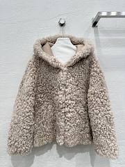 Okify Celine Hooded Tuscan Fur Short Coat SML  - 1