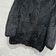 Okify Celine Tuscan Black Fur Coat SML  - 5