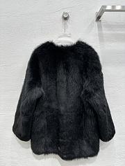 Okify Celine Tuscan Black Fur Coat SML  - 3