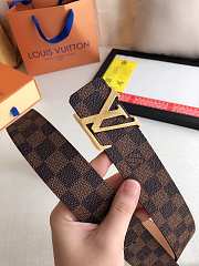 Okify Louis Vuitton Damier Gold Hardware Belt 39mm 19596 - 5