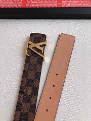 Okify Louis Vuitton Damier Gold Hardware Belt 39mm 19596 - 4