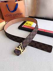 Okify Louis Vuitton Damier Gold Hardware Belt 39mm 19596 - 3