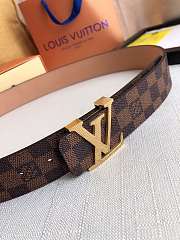 Okify Louis Vuitton Damier Gold Hardware Belt 39mm 19596 - 2