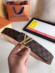 Okify Louis Vuitton Damier Gold Hardware Belt 39mm 19596 - 1