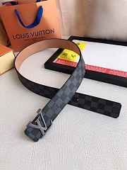 Okify Louis Vuitton Damier Black Hardware Belt 39mm 19597 - 1