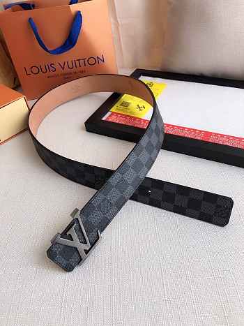 Okify Louis Vuitton Damier Black Hardware Belt 39mm 19597