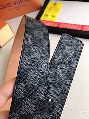 Okify Louis Vuitton Damier Black Hardware Belt 39mm 19597 - 3