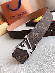 Okify Louis Vuitton Monogram Silver Hardware Belt 39mm 19598 - 2