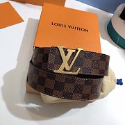 Okify Louis Vuitton Damier Gold Hardware Belt 39mm 19599 - 4