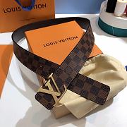 Okify Louis Vuitton Damier Gold Hardware Belt 39mm 19599 - 3