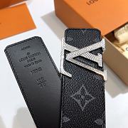 Okify Louis Vuitton Monogram Silver Hardware Belt 39mm 19600 - 2