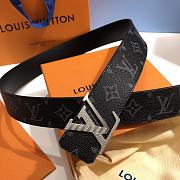 Okify Louis Vuitton Monogram Silver Hardware Belt 39mm 19601 - 2