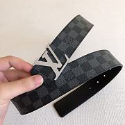 Okify Louis Vuitton Damier Silver Hardware Belt 39mm 19603 - 2