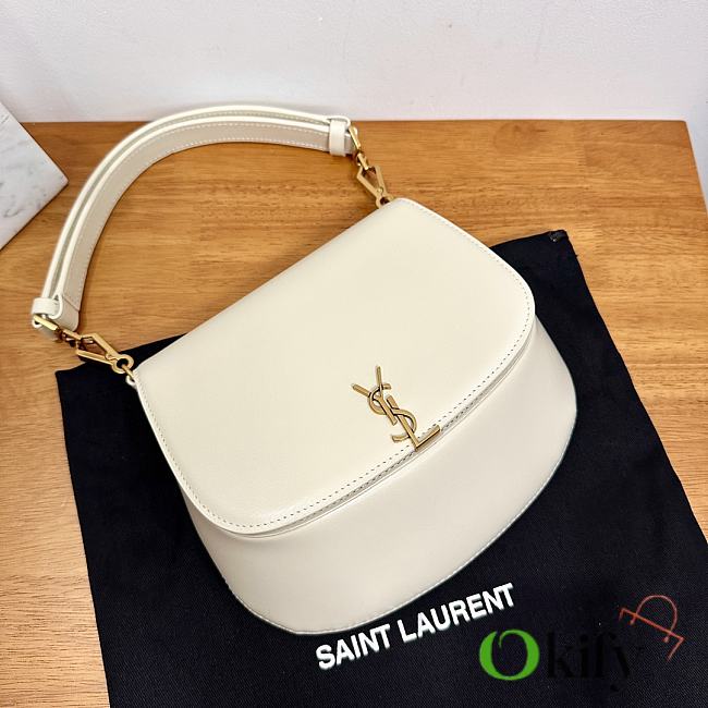 Okify YSL White Voltaire Top Handle In Box 17.5x21x8cm - 1