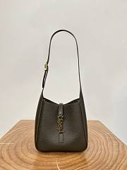 Okify YSL LE 5 A 7 Supple Mini Hobo Bag In Olive Green 15x16x7cm 19622 - 1