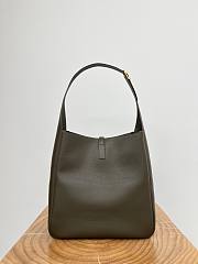 Okify YSL LE 5 A 7 Supple Large Hobo Bag In Olive Green 30x31x13cm - 6