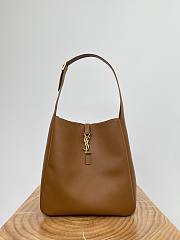 Okify YSL LE 5 A 7 Supple Large Hobo Bag In Caramel Brown 30x31x13cm - 1