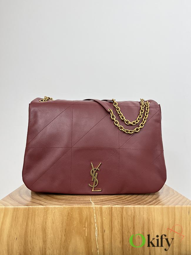 Okify YSL Large Jamie 4.3 Lambskin Bag In Red 43x29x9cm - 1