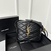 Okify YSL June Box Bag In Quilted Lambskin With Gold Hardware 19 x 15 x 8 cm - 1