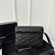 Okify YSL June Box Bag In Quilted Lambskin With Gold Hardware 19 x 15 x 8 cm - 4