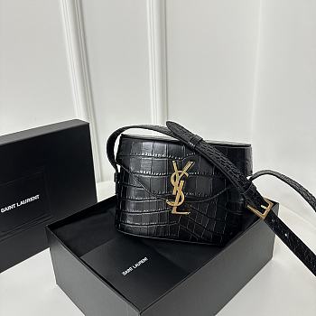 Okify YSL June Box Bag With Crocodile Pattern 19 x 15 x 8 cm