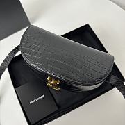 Okify YSL June Box Bag With Crocodile Pattern 19 x 15 x 8 cm - 4