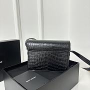 Okify YSL June Box Bag With Crocodile Pattern 19 x 15 x 8 cm - 3