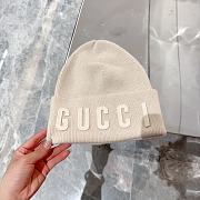 Okify Gucci Cream Beanie Hat 19633 - 1