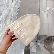 Okify Gucci Cream Beanie Hat 19633 - 4