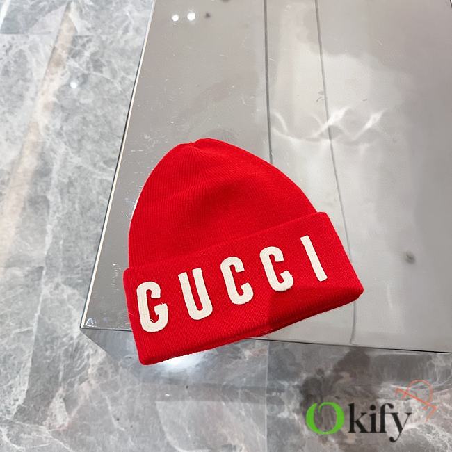 Okify Gucci Red Beanie Hat 19635 - 1