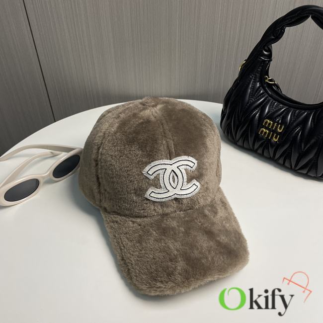 Okify Chanel Brown Baseball Cap 19639 - 1