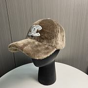 Okify Chanel Brown Baseball Cap 19639 - 3