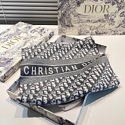 Okify Dior Grey Gray Cashmere Scarf 32*180cm - 1