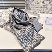 Okify Dior Grey Gray Cashmere Scarf 32*180cm - 5